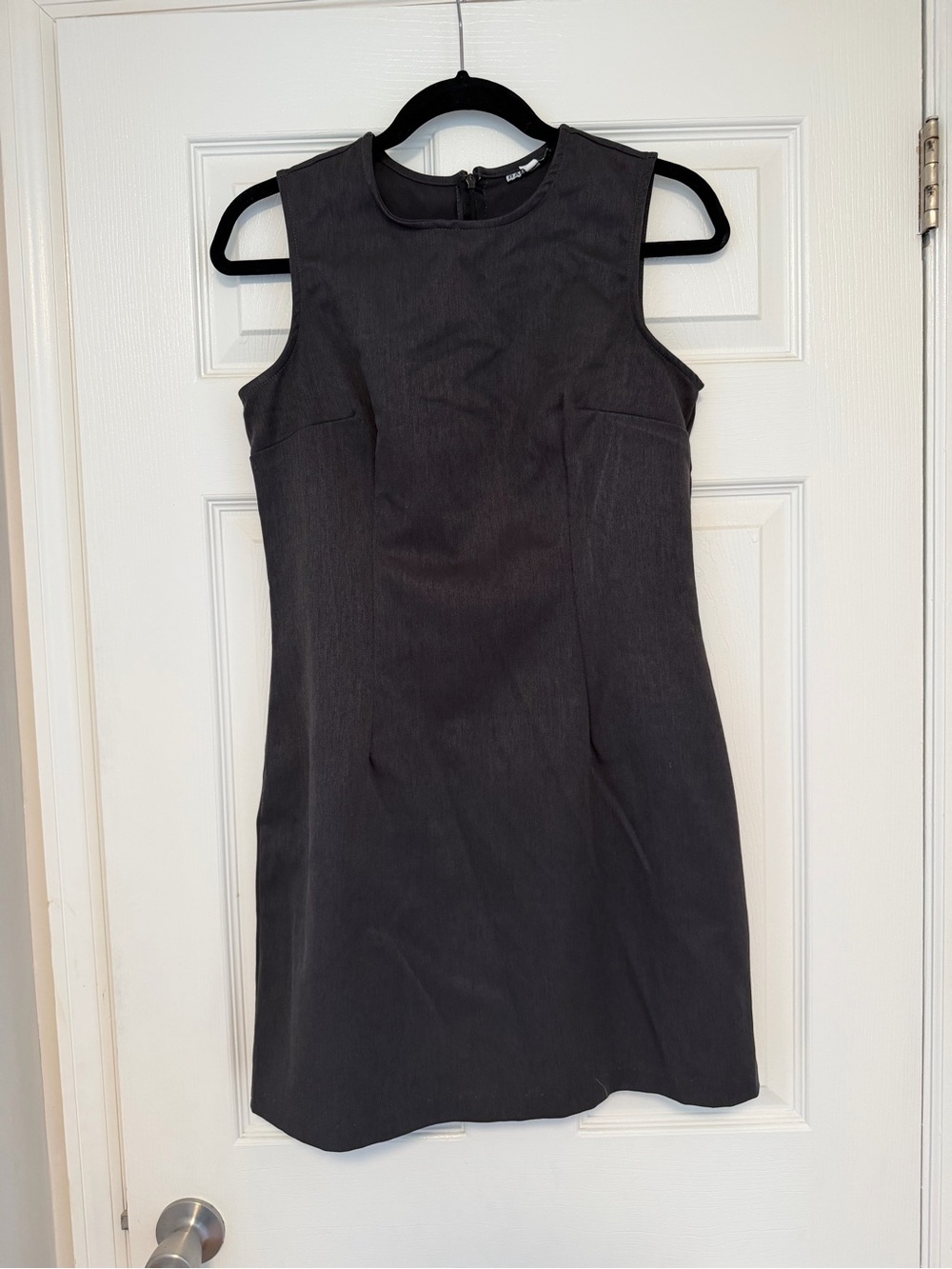 Rampage Sleeveless Mini Dress in Charcoal Black